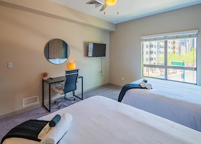 Unique 1bd - Dt Phx - Parking, Gym, Pool - Sleeps 6 Apartamento